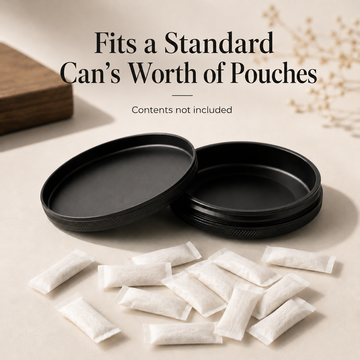 Aluminum Pouch Can Holder, Durable Round Storage Case