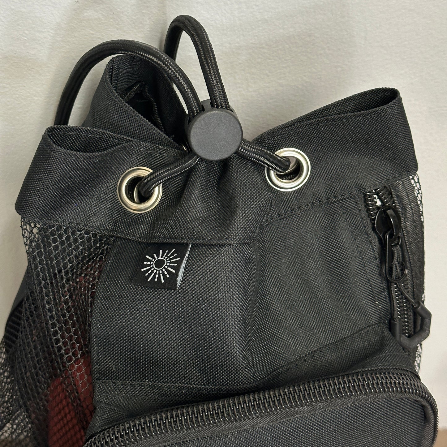Basketball Bag Holds 3 Basketballs Heavy Duty Canvas & Mesh Zipper Pouch, ID Holder, Carabiner and Mesh Storage Pocket. For Coaches Parents and Players