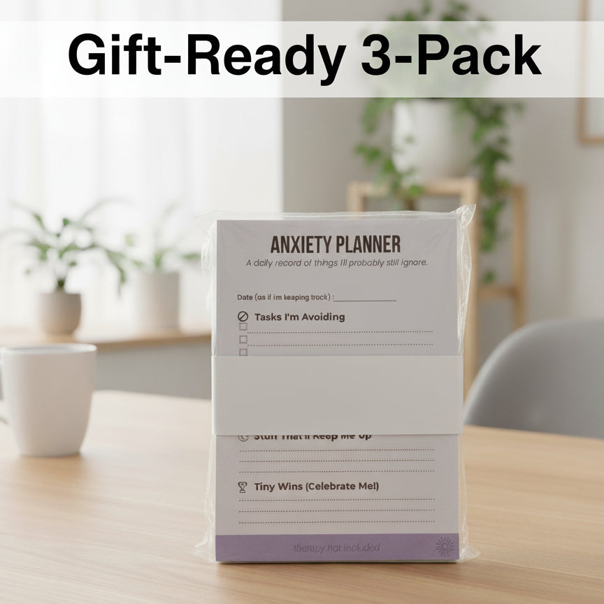 anxiety planner humorous notepad for gift