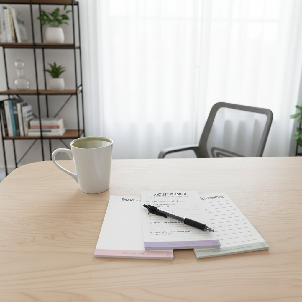 white elephant gift notepad set funny