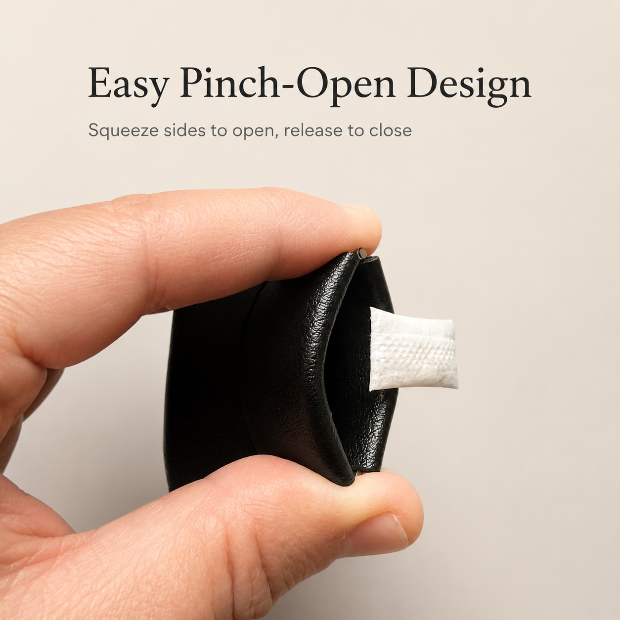 Tiny Squeeze Pouch Holder, 2 Pack, Discreet Travel Storage Case