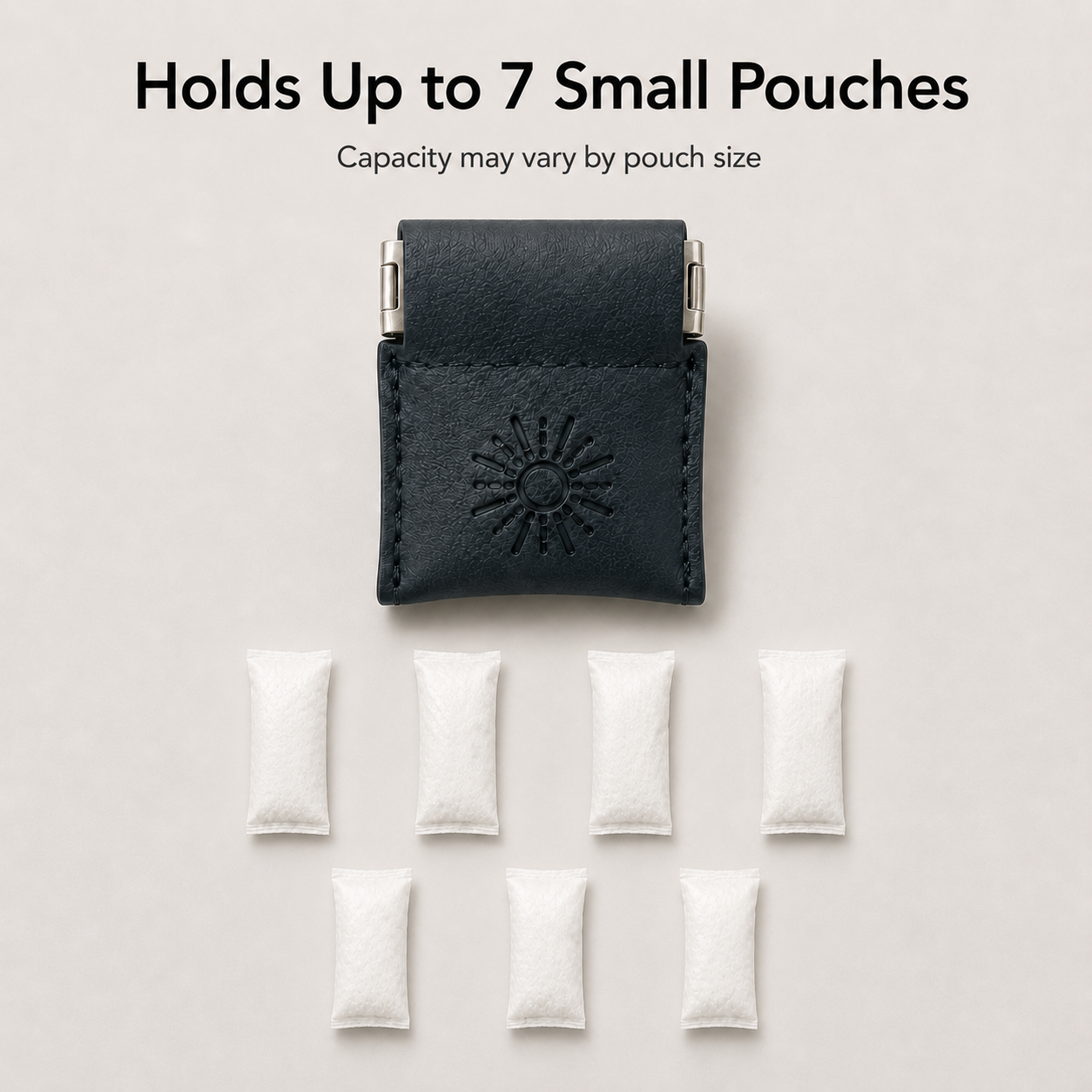 Tiny Squeeze Pouch Holder, 2 Pack, Discreet Travel Storage Case