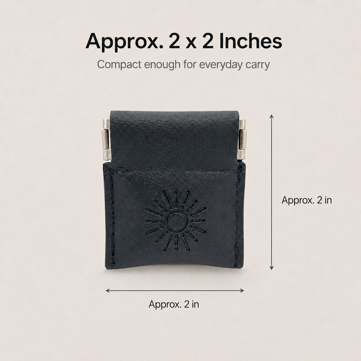 Tiny Squeeze Pouch Holder, 2 Pack, Discreet Travel Storage Case