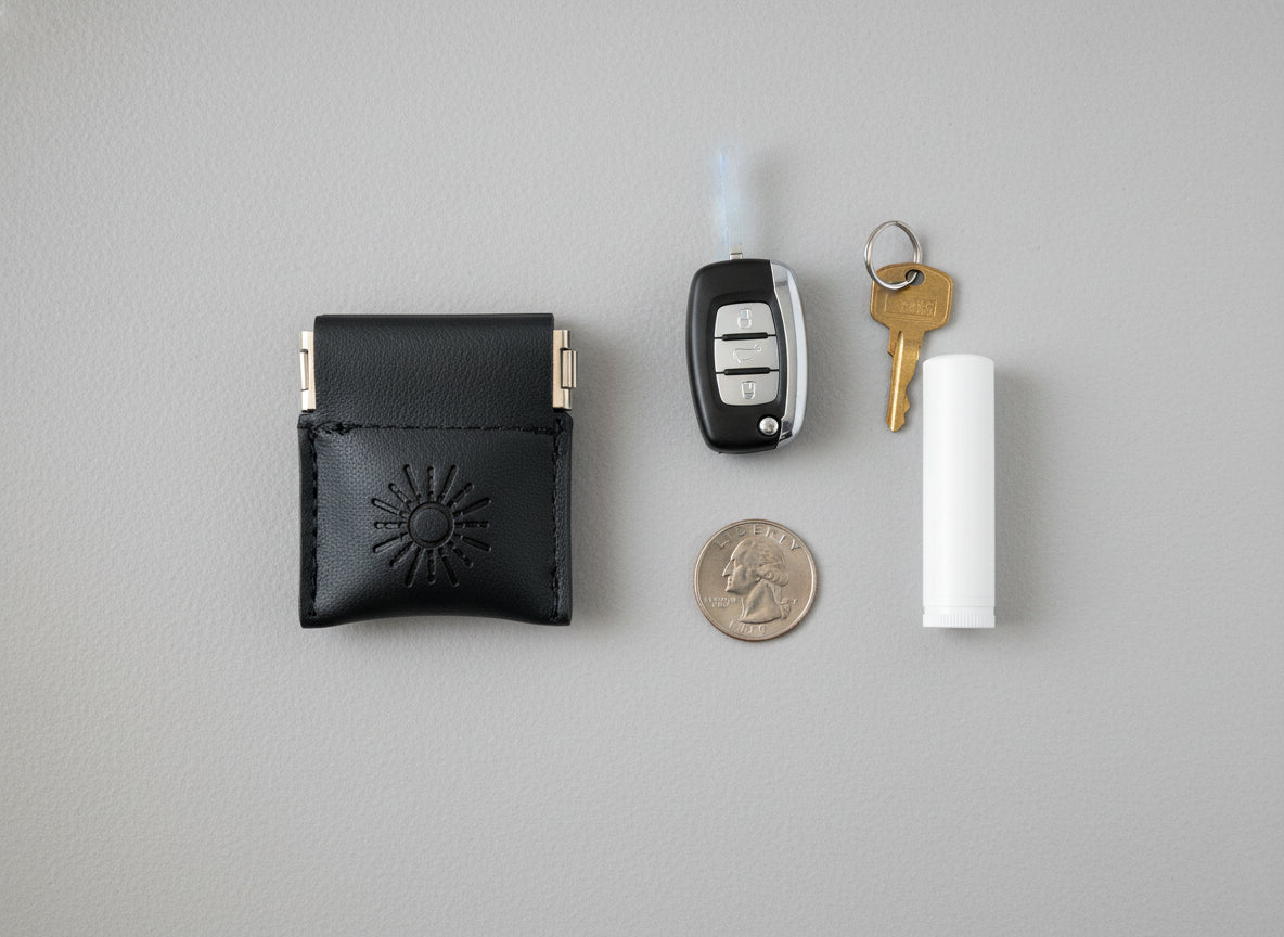 Discreet Pocket Pill Holder Pouch for Men - Two Pack