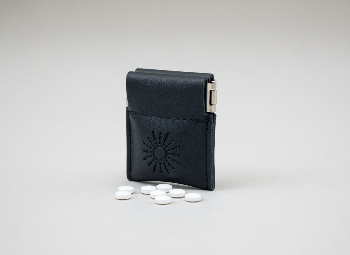 Discreet Pocket Pill Holder Pouch for Men - Two Pack