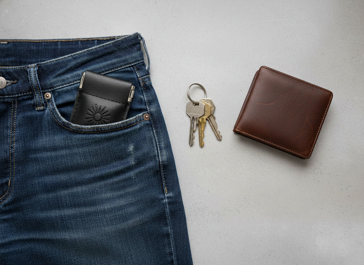 Discreet Pocket Pill Holder Pouch for Men - Two Pack